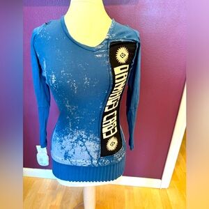 Salvage sapphire blue tunic